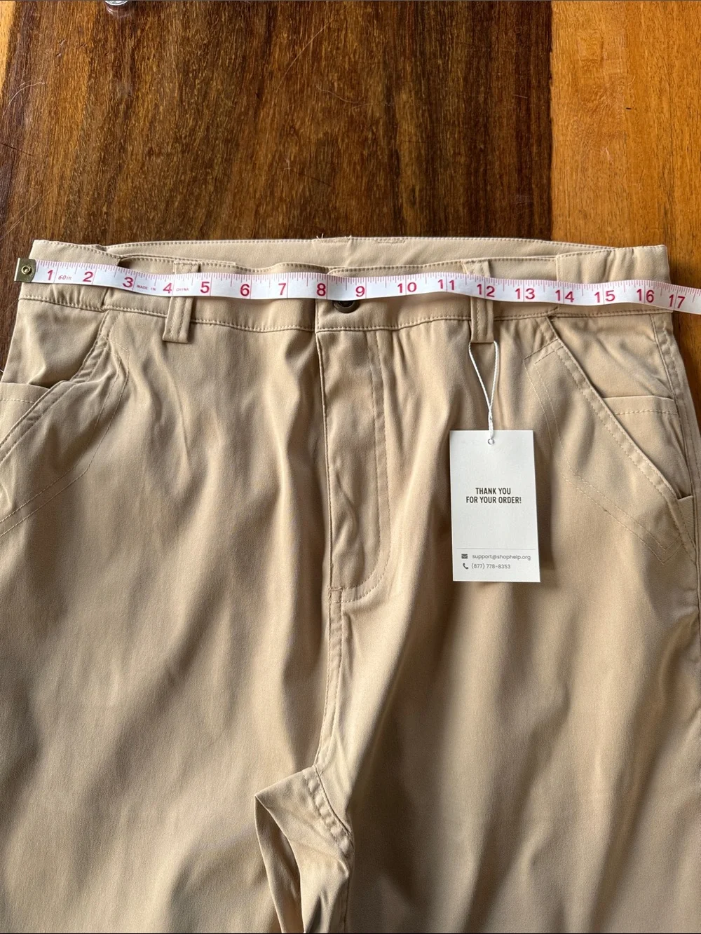 NWT GlideActive Khaki Beige Outdoor Performance Pants Size L-33